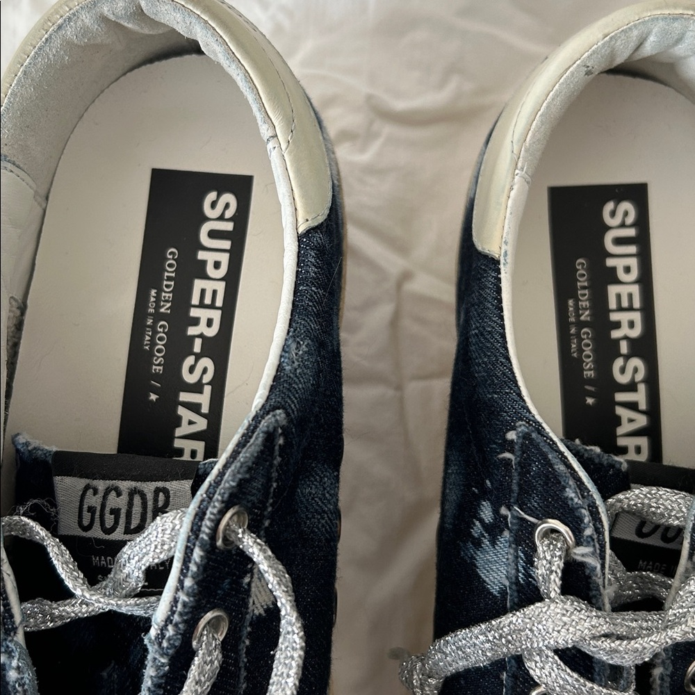 GoldenGoose SuperStar Sneaker size 42 EUC. Denim,Leather Limited Edition #30/300 - Picture 6 of 16